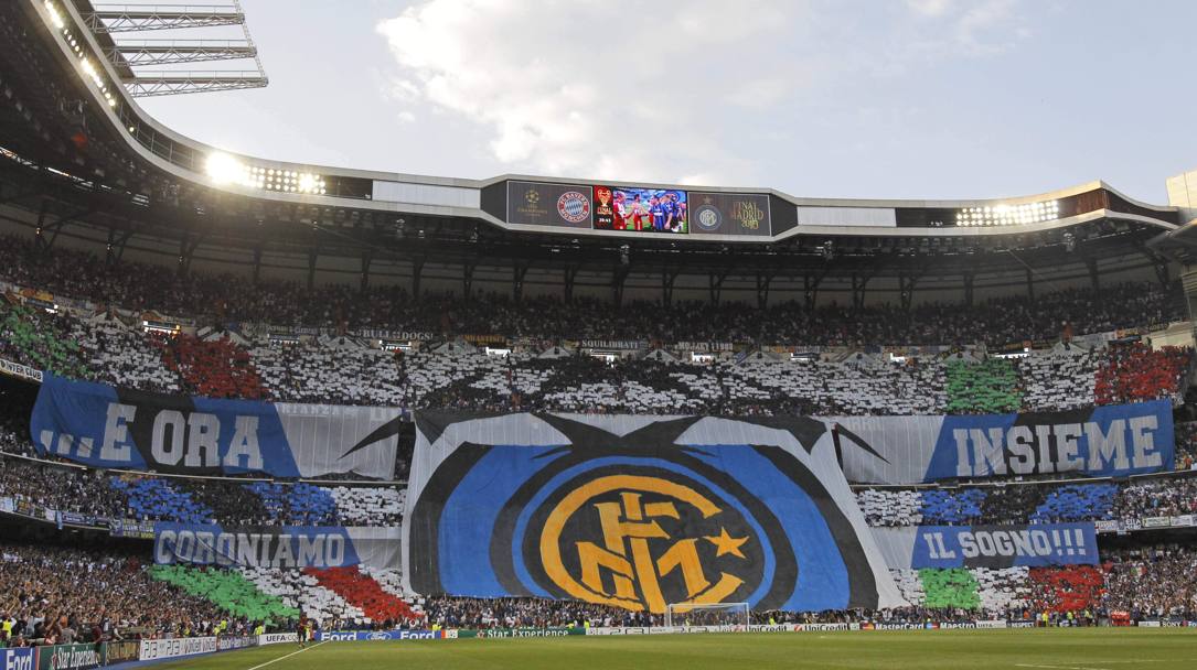 Quello che era un sogno - nel prepartita - diventer la realt  per i tifosi dell&#39;Inter (Ap)